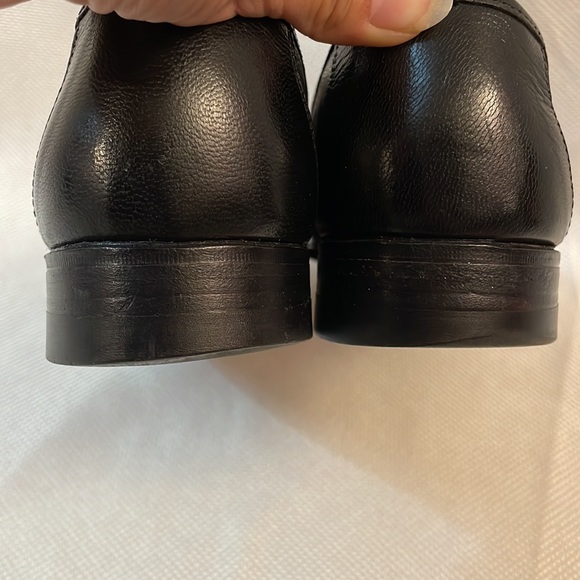 Dacks Black Hand Sewn Vamps Weave Woven Loafers Size 10 - Picture 6 of 9